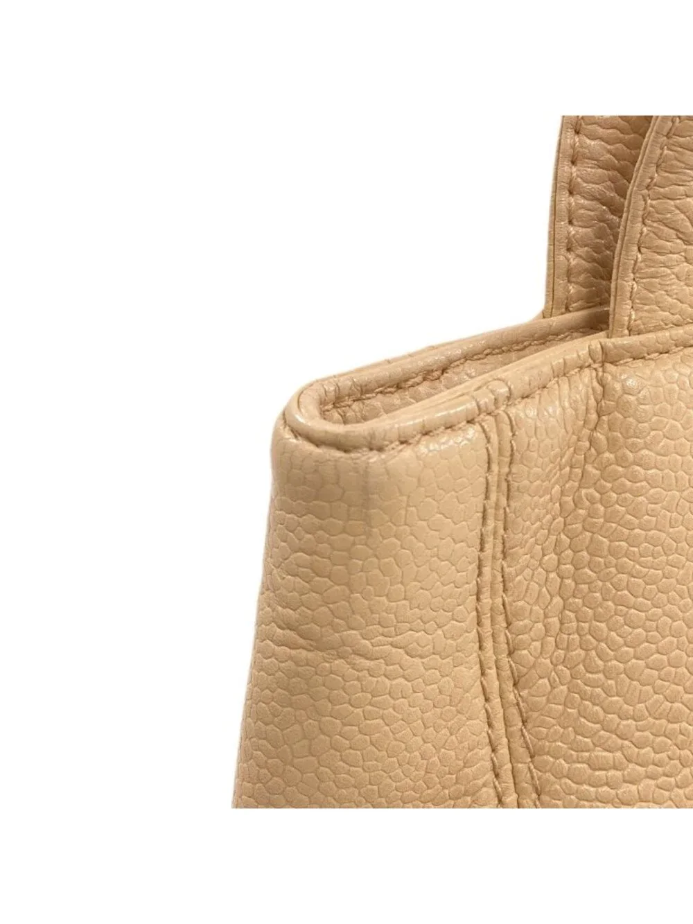 Chanel CC Logo Gold Handbag Grained Calfskin